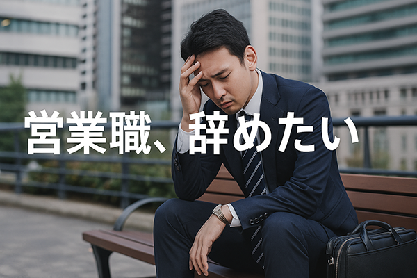 「営業職 辞めたい」から始まった、僕のキャリア再構築
